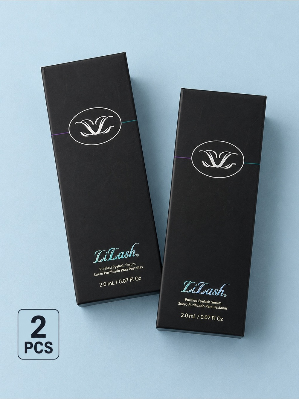 LiLash Purified Eyelash Serum Duo in Black